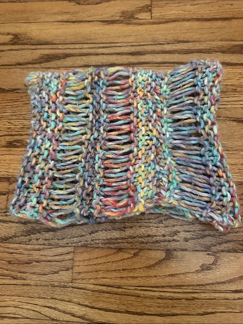 American Eagle Rainbow-Knit 🌈 Cowl-Neck Infinity Scarf